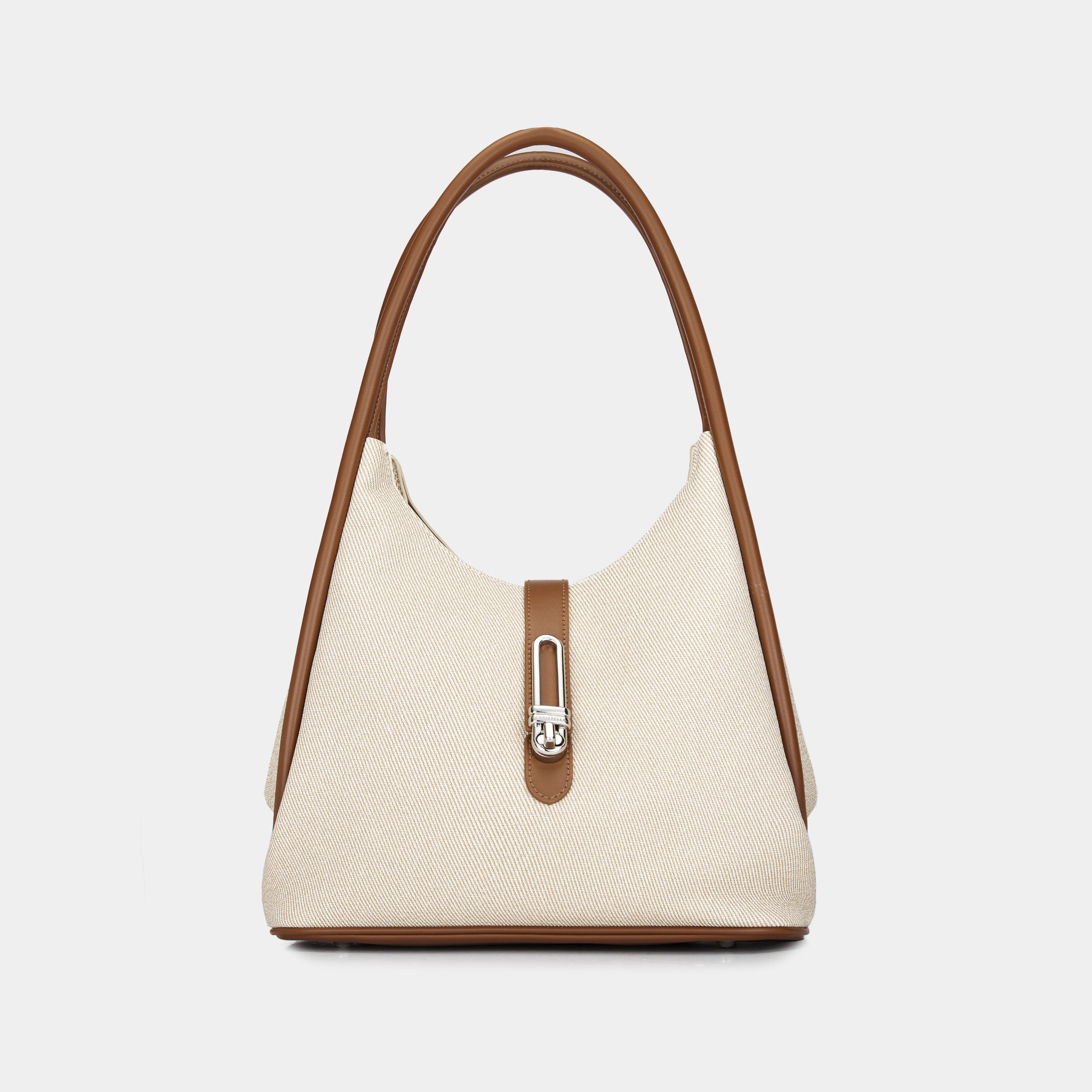 Chrisbella London Estelle Shoulder Bag In Beige
