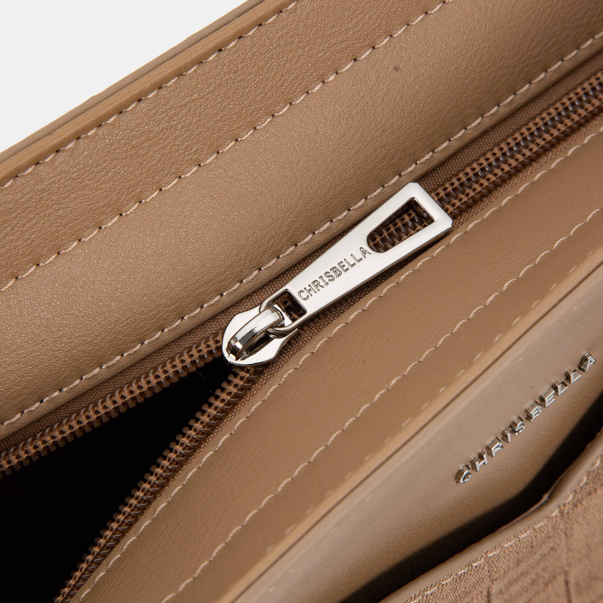 Elara Tote Bage in Brown