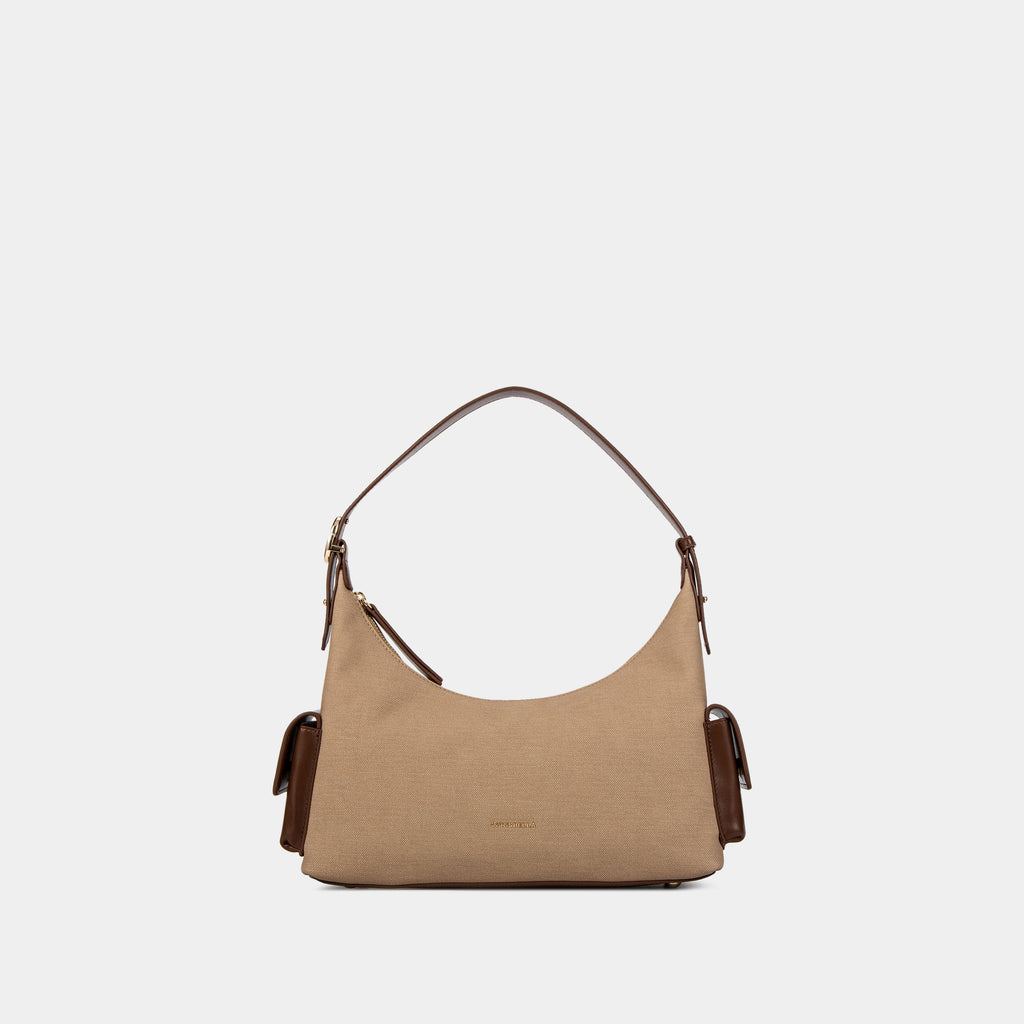 Chrisbella London Elise Handbag In Beige