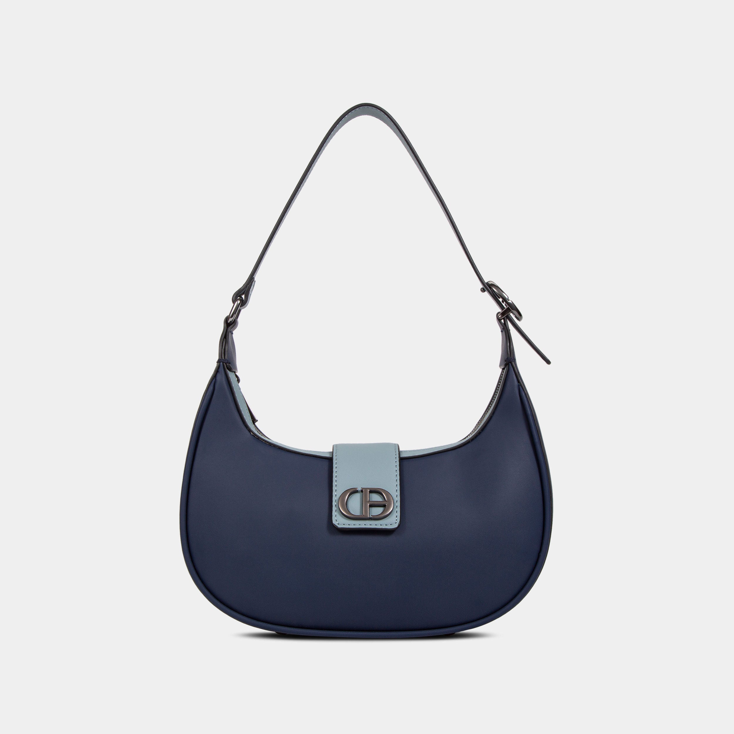 Chrisbella London Aria Shoulder Bag In Navy