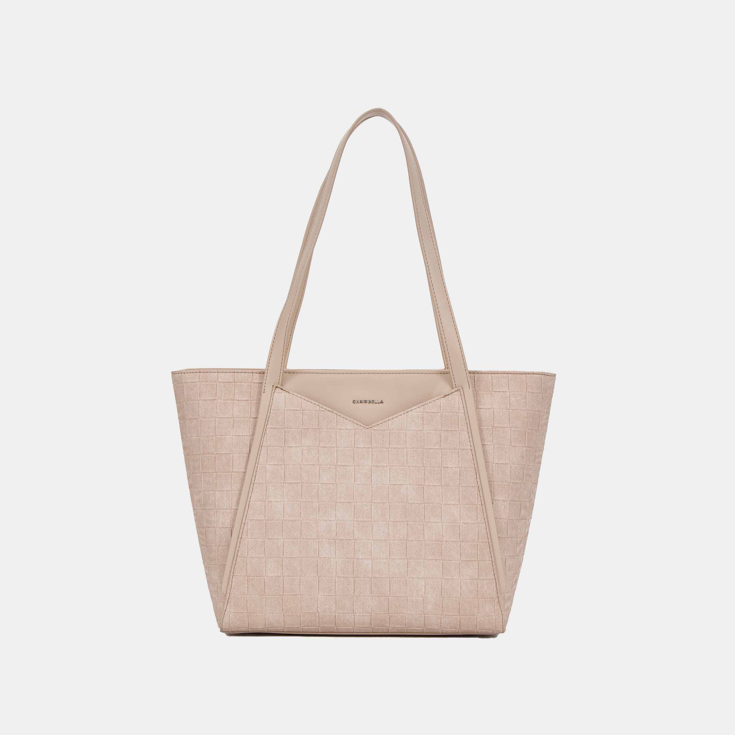 Chrisbella London Elara Tote Bage In Beige