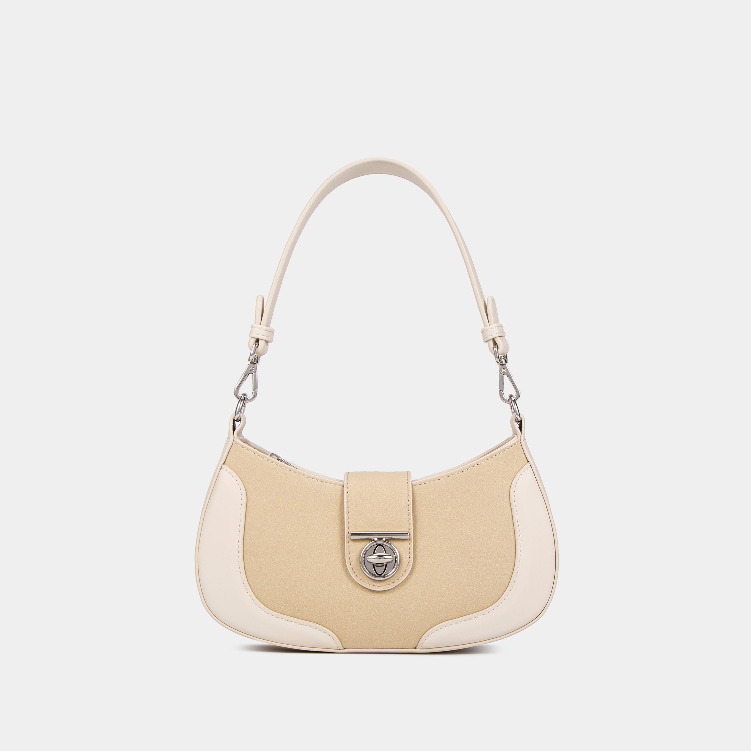 Chrisbella London Ava Shoulder Bag In Off-White