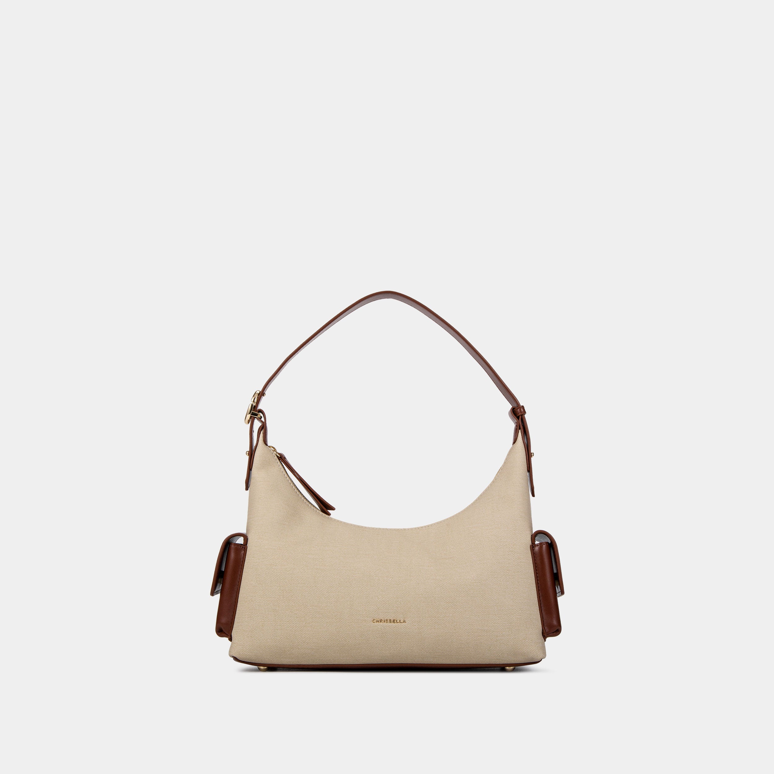 Chrisbella London Elise Shoulder Bag In Off-White