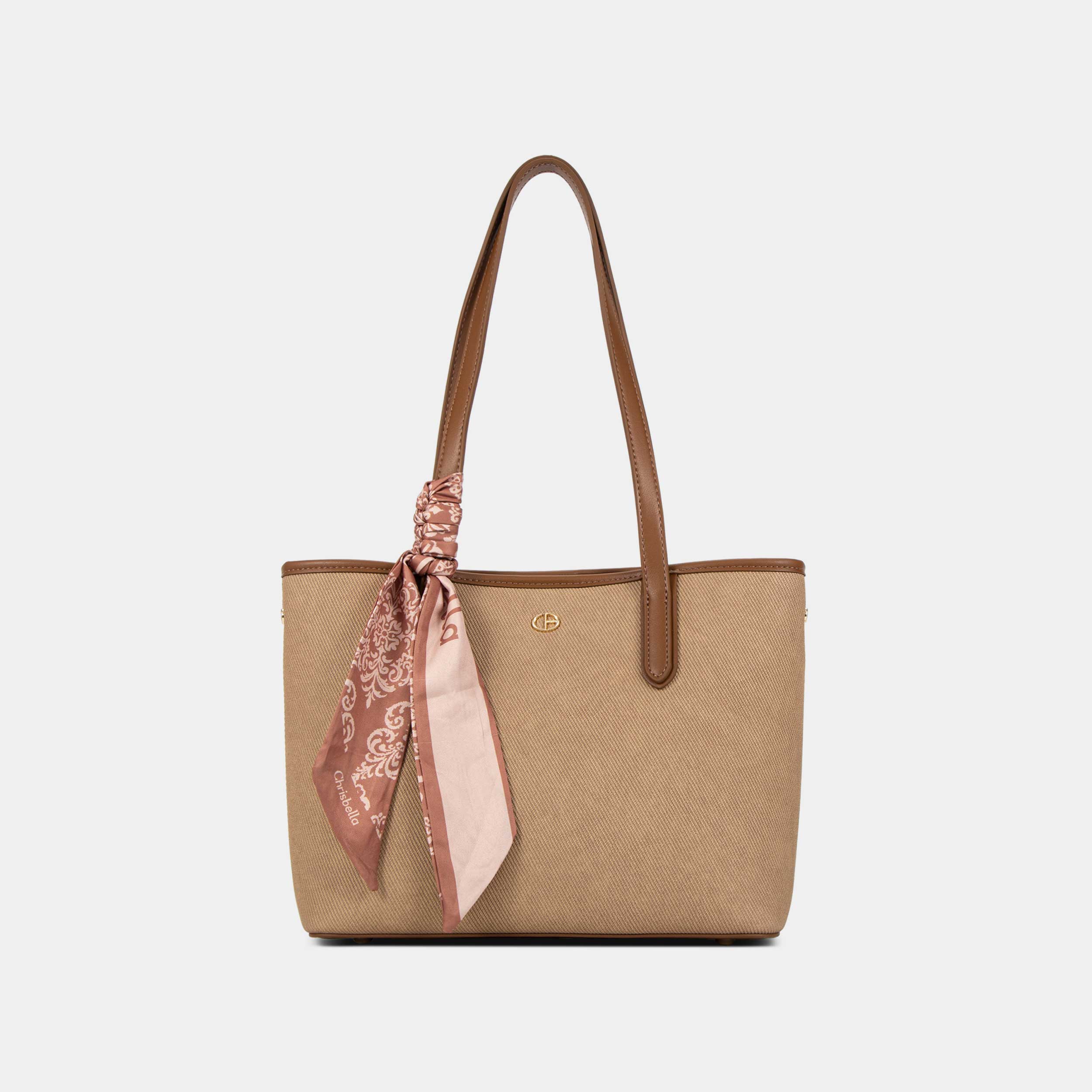 Chrisbella London Amara Tote Bage In Beige