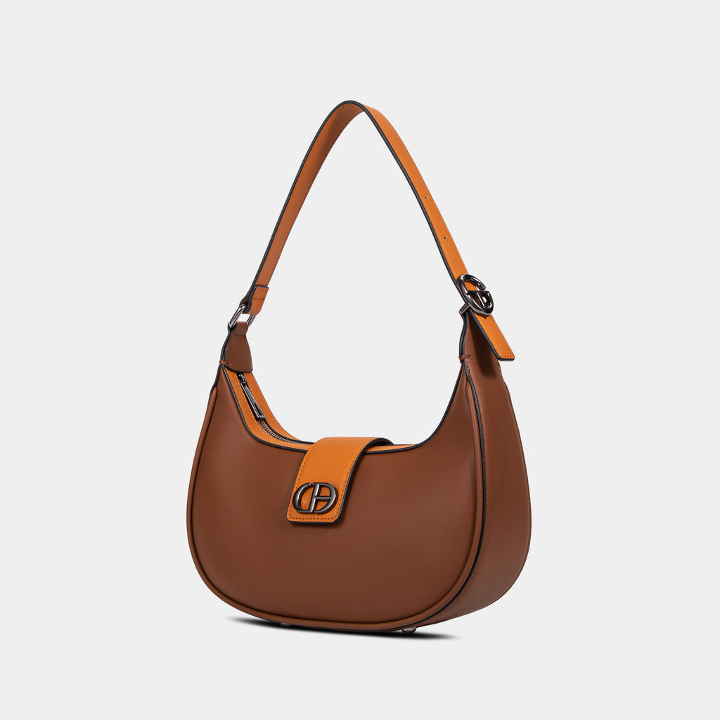 Aria Shoulder Bag in Brown