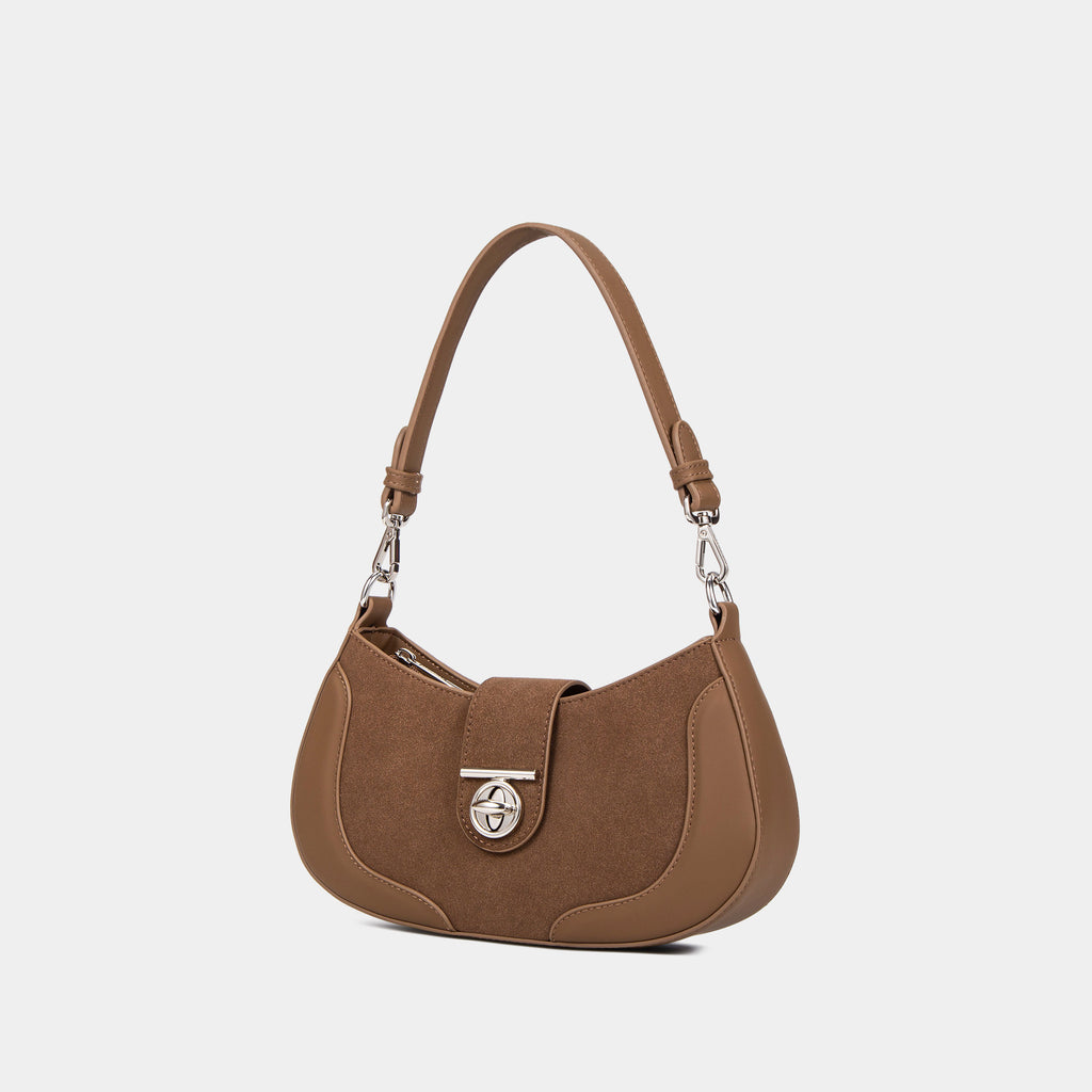 Ava Shoulder Bag in Brown